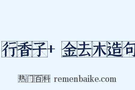 行香子+金去木造句是什么意思的图片